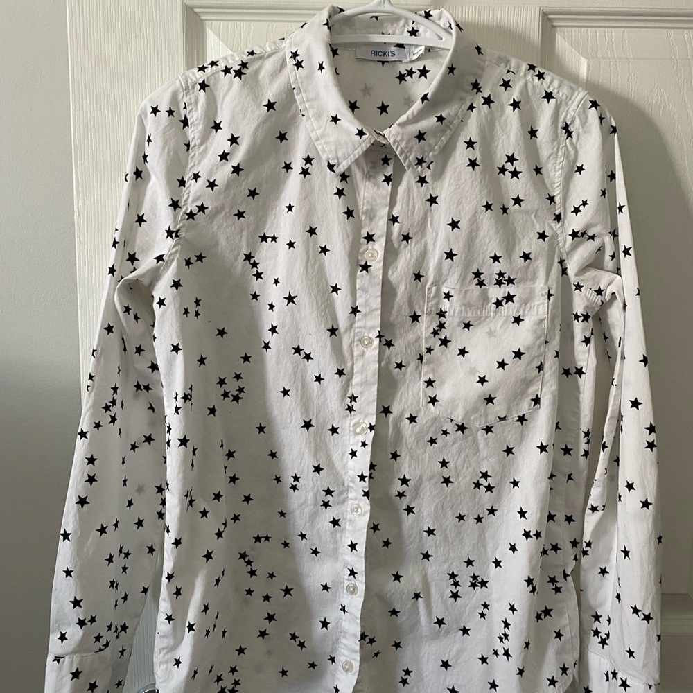 Rickis White Star Print women’s Shirt